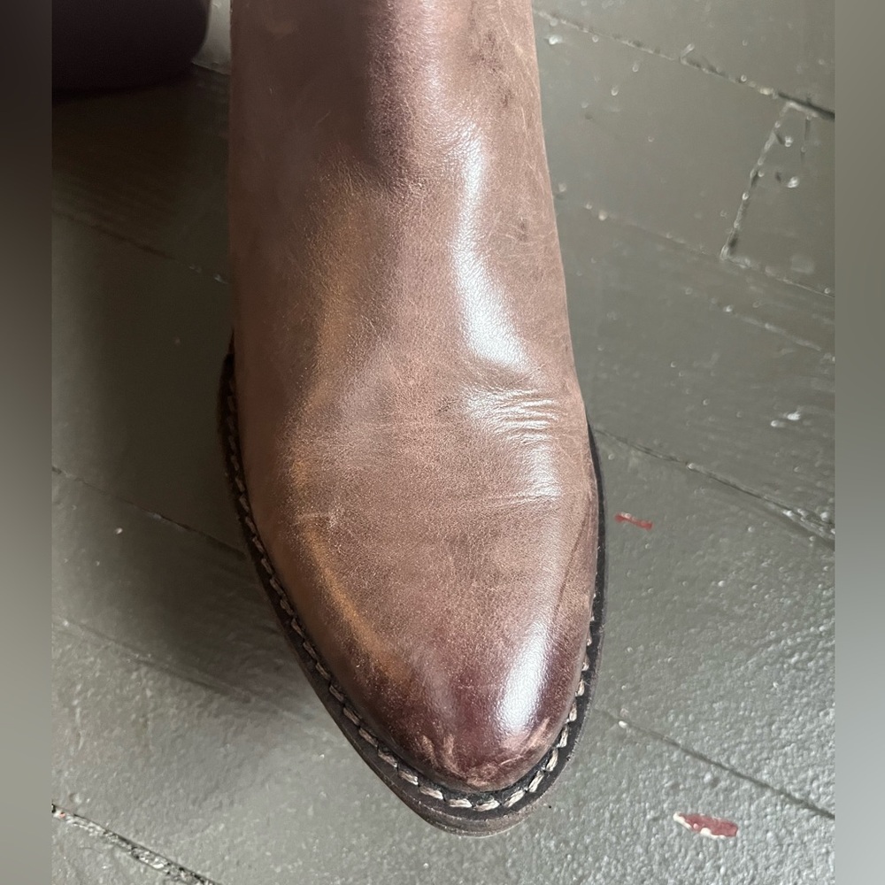 Marrochi Sanchez brown distressed ankle boots size 8 or 39 made in Spain - Picture 9 of 13